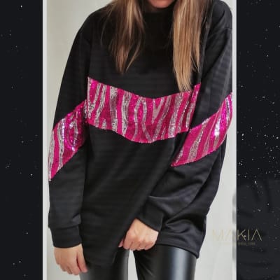 POLERON PAULA CEBRA FUCSIA POLERON PAULA CEBRA FUCSIA