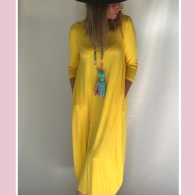 VESTIDO ROBERTA AMARILLO VESTIDO ROBERTA AMARILLO