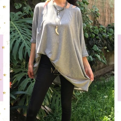 POLERA MARLI GRIS CLARO POLERA MARLI GRIS CLARO