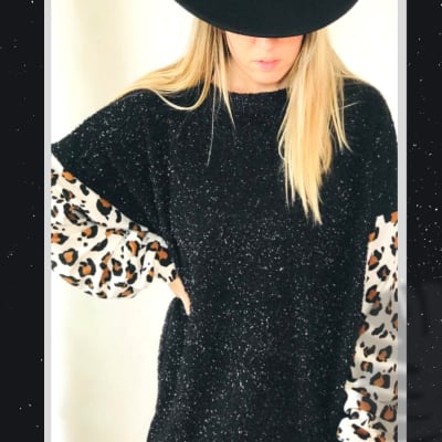 POLERON MILA NEGRO PRINT POLERON MILA NEGRO PRINT