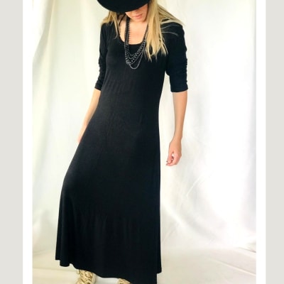 VESTIDO-LUNA-ML-LARGO-NEGRO VESTIDO-LUNA-ML-LARGO-NEGRO