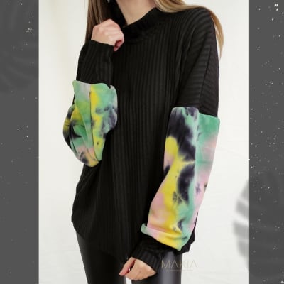 SWEATER-MAITE-NEGRO-TIEDYE SWEATER-MAITE-NEGRO-TIEDYE