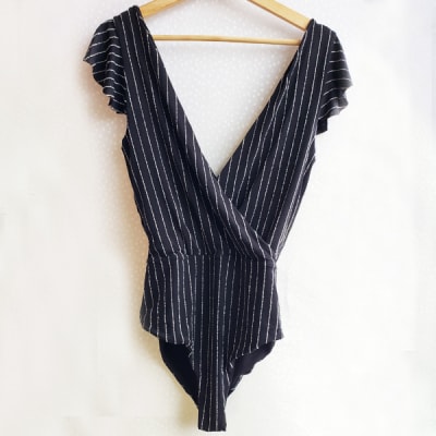 BODY LUISA NEGRO BRILLO PLATA BODY LUISA NEGRO BRILLO PLATA