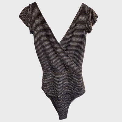 BODY LUISA NEGRO BRILLO DORADO BODY LUISA NEGRO BRILLO DORADO