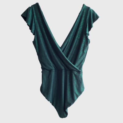 BODY LUISA VERDE BRILLO BODY LUISA VERDE BRILLO