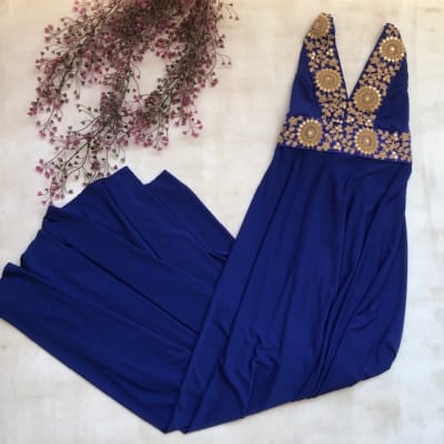 VESTIDO TODO HUINCHA AZUL REY VESTIDO TODO HUINCHA AZUL REY