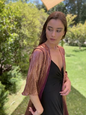VESTIDO NUDO NEGRO VESTIDO NUDO NEGRO