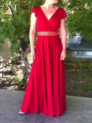 VESTIDO LUISA ROJO VESTIDO LUISA ROJO