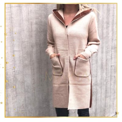 ABRIGO BEIGE CAPUCHA/CAFE ABRIGO BEIGE CAPUCHA/CAFE