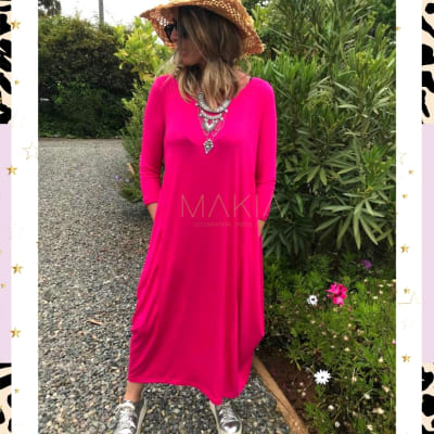 VESTIDO ROBERTA FUCSIA VESTIDO ROBERTA FUCSIA