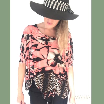POLERA MARLI PRINT CORAL POLERA MARLI PRINT CORAL