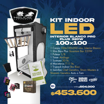 Kit Indoor | Led | Int. Blanco | 100 x 100 | Plus 320W