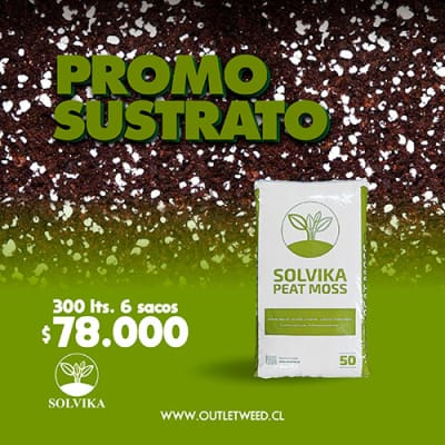 Promo Sustrato | 300 lts. | 6 Sacos 50 Lts. | Solvika