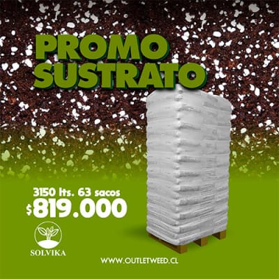 Promo Sustrato | 3150 lts. | 63 Sacos 50 Lts. | Solvika