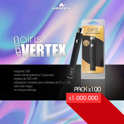 Promo Airis Vertex 2.0 | 100 Unidades | Airistech