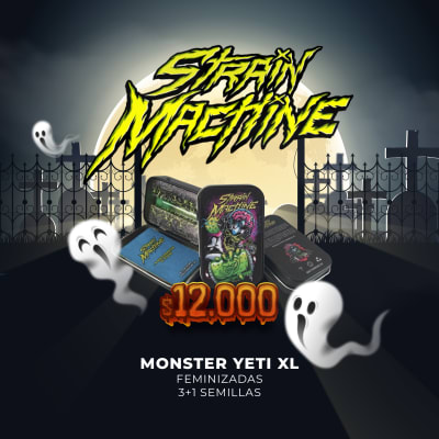 Semillas | Monster Yeti XL | Fem | 3+1 semillas | Strain Machine