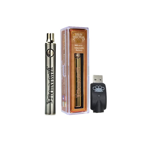 Vaporizador para Extracciones y Aceites + Batería USB | Plata | Brass Knuckles1