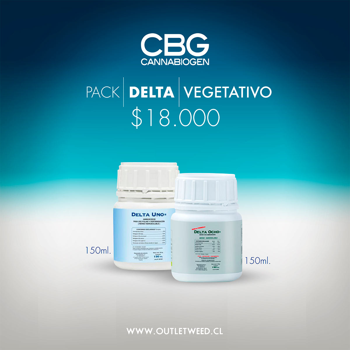 Promo Delta Vegetativo | 150ml. | Cannabiogen1