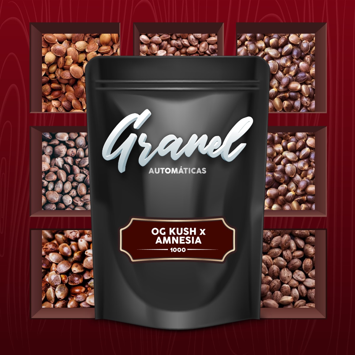 OG Kush x Amnesia | 1000 Semillas | Automáticas1