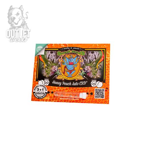Semillas | Honey Peach | Auto CBD | 3+1 semillas | Sweet Seeds2