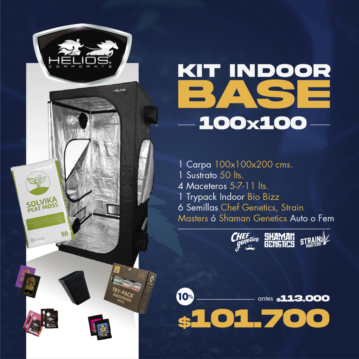 Kit Indoor | Base | 100 x 1001