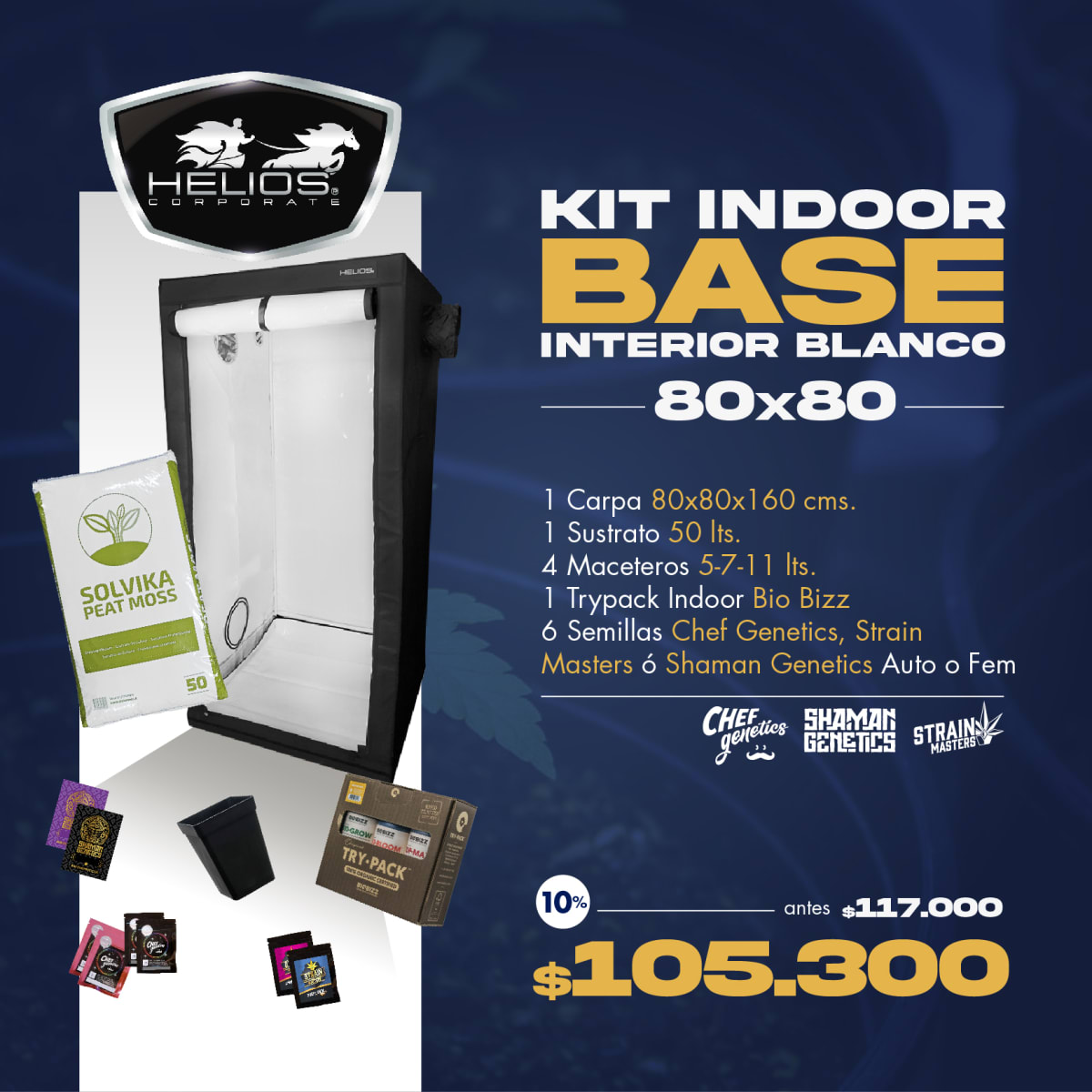 Kit Indoor | Base | Int. Blanco | 80 x 801