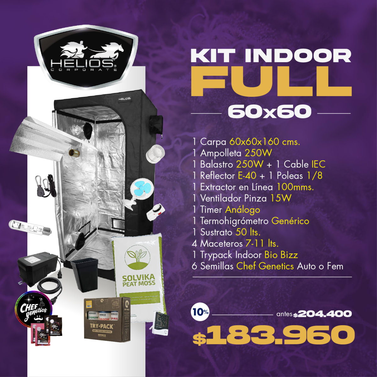 Kit Indoor | Completo | 60 x 601