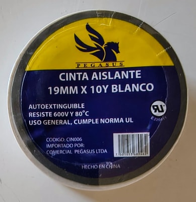 CINTA AISLANTE PVC BLANCA 10Y