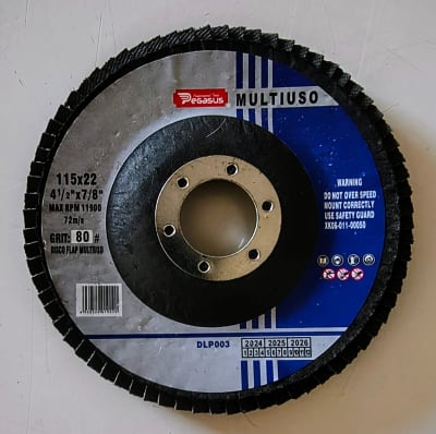 DISCO TRASLAPADO 4 1/2 GRANO 80 PEGASUS