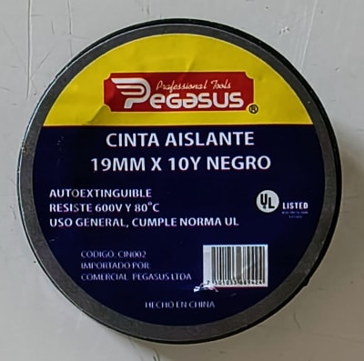 CINTA AISLANTE PVC NEGRA 10Y