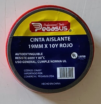 CINTA AISLANTE PVC ROJA 10Y