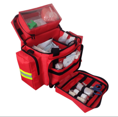 BOLSO TRAUMA PLUS ROJO FULL EQUIPADO 