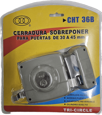CERRADURA SOBREPONER PARA PUERTAS