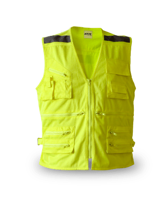 CHALECO GEOLOGO POUPLIN AMARILLO FLUOR T/M