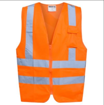 CHALECO REFLECTANTE 1 BOLSILLO NARANJO FLUOR T/XL1