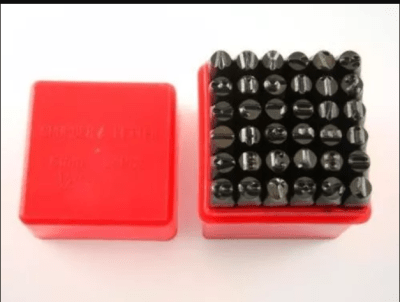 CINCEL DE LETRAS 36 PCS G2366 CAJA ROJO1