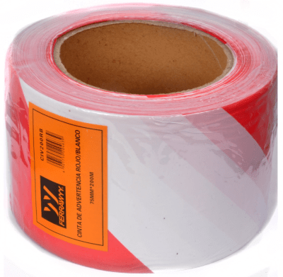 CINTA ADVERTENCIA ROJO/BLANCO 1