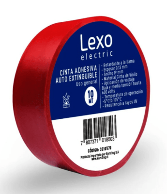 CINTA AISLANTE ROJA  10 YARDAS