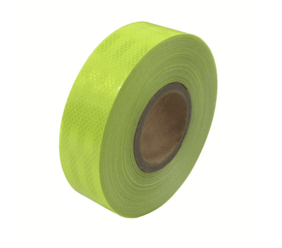 CINTA REFLECTANTE VERDE LIMÓN 45 MTS1