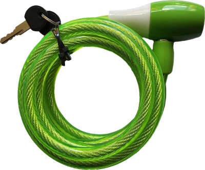 CANDADO BICICLETA VERDE1