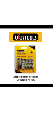 ACOPLE RAPIDO DE ACERO CROMADO 1/4 KIT POR 5