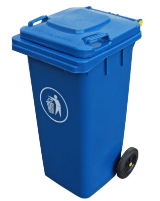 CONTENEDOR BASURA 120LTS AZUL