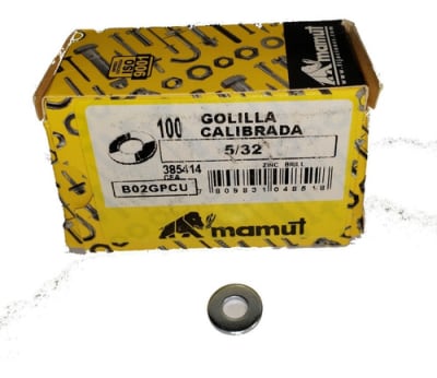 GOLILLA PLANA CALIBRADA ZINC 5/32
