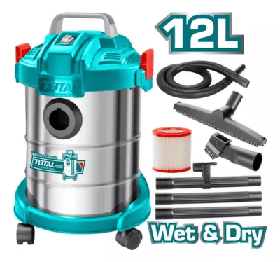 Aspiradora Industrial Polvo y Agua 12 L 800W Total1