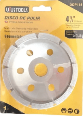 DISCO DE PULIR DIAMANTADO SEGMENTADO 4 1/2 x115MM DDP1151