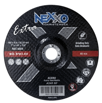 DISCO DESBASTE 180x6.0x22.23MM  7 PLG  NEXXO EXTRA 1