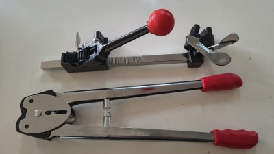 TENZADORA Y ENZUNCHADORA PARA ZUNCHO PLASTICO 12 Y 16MM