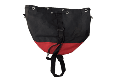 MORRAL NEGRO ROJO 30*28
