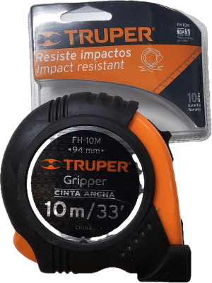 FLEXOMETRO 10 MTS TRUPER