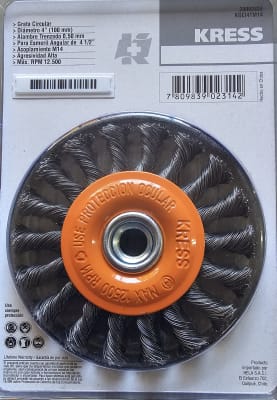 GRATA CIRCULAR TRENZADA 4 1/2